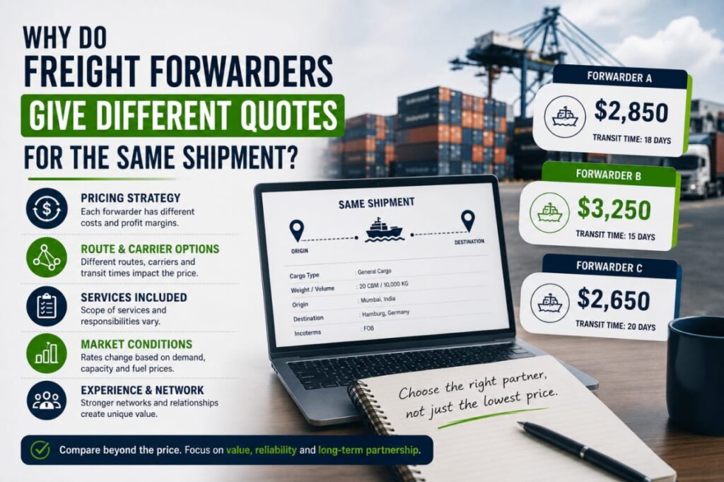 Why Do Freight Forwarders Give Different Quotes for the Same Shipment?