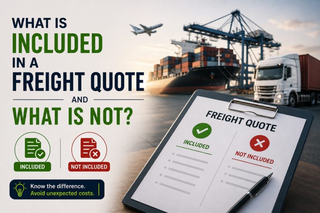What Is Included in a Freight Quote and What Is Not?